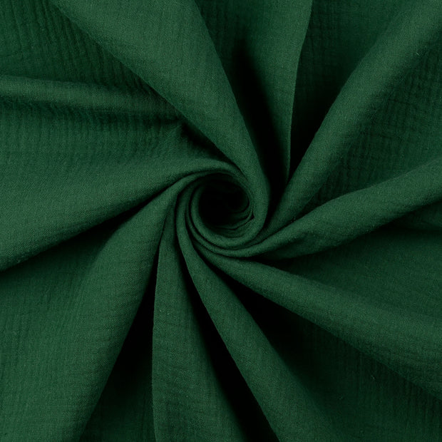 Muslin fabric Dark Green 
