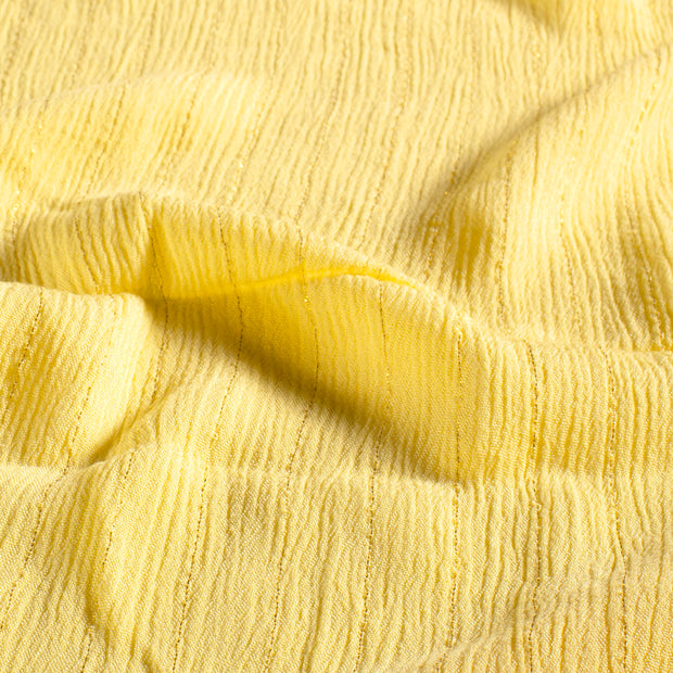 Crêpe tissu Unicolore Jaune