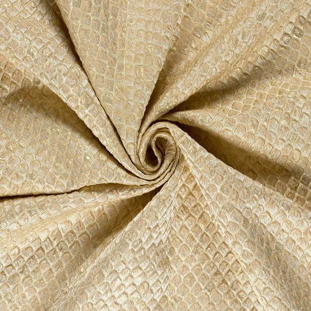 Woven Polyester fabric Gold jacquard 