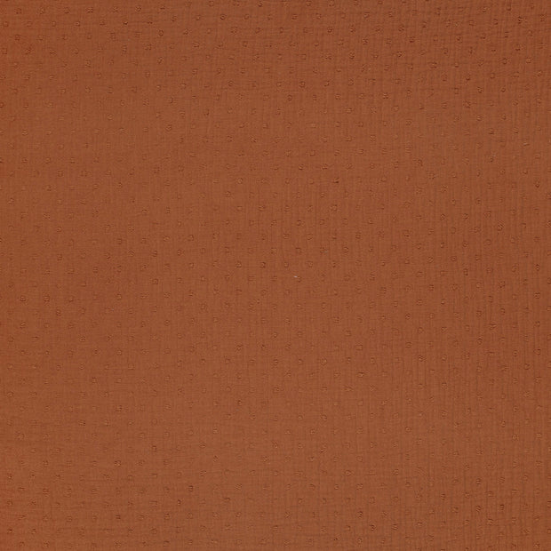 Double gaze tissu Bois Rouge mat 
