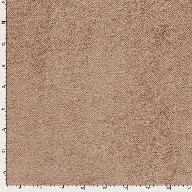 Sherpa Fleece fabric Unicolour Nude