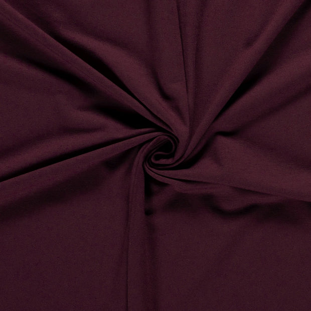 French Terry fabric Unicolour Wine red