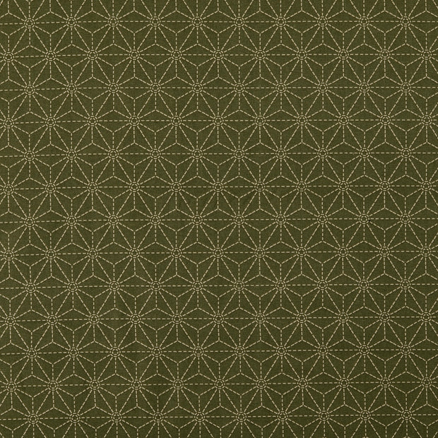 Cotton Poplin fabric Olive Green