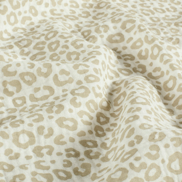 Muslin fabric Panther Off White