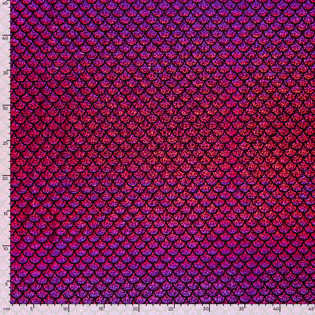 Lamé fabric Mermaid Fuchsia