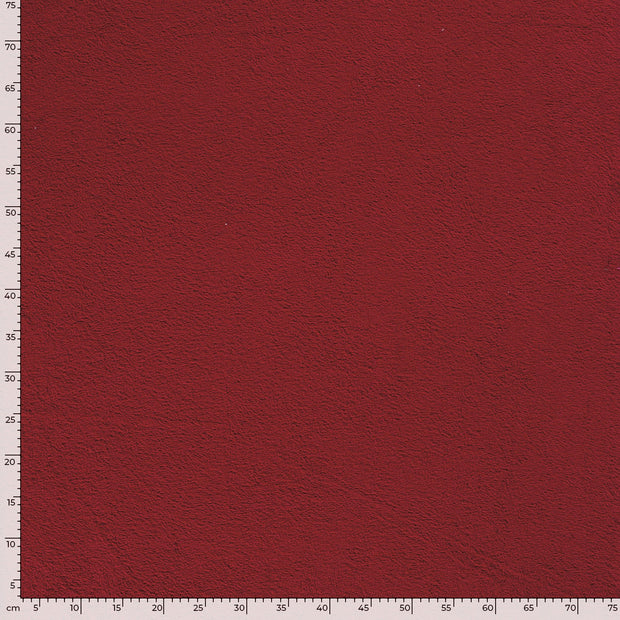 Frotté tissu Unicolore rouge