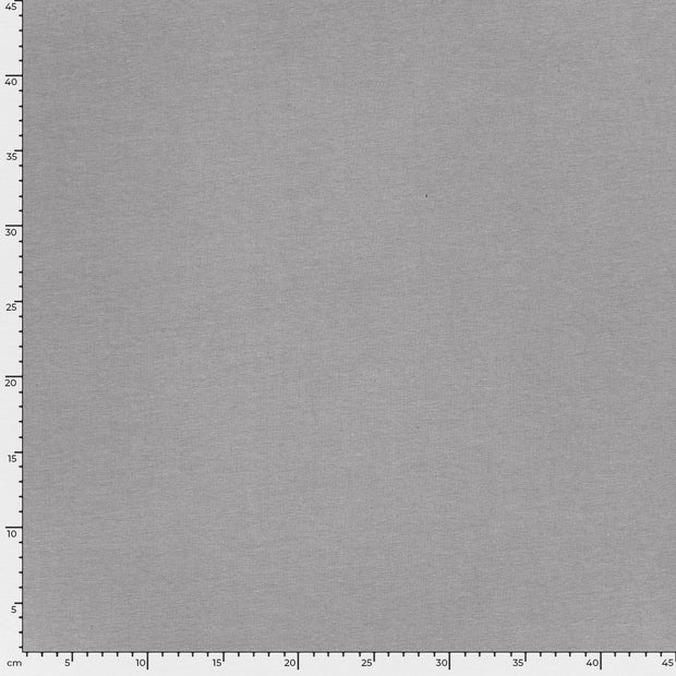 French Terry GOTS organic fabric Unicolour Grey