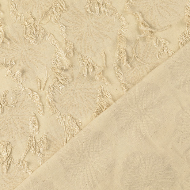 Popeline de Coton tissu Nude 