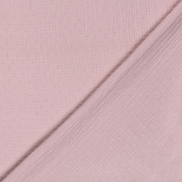 Muslin fabric Dots dobby 