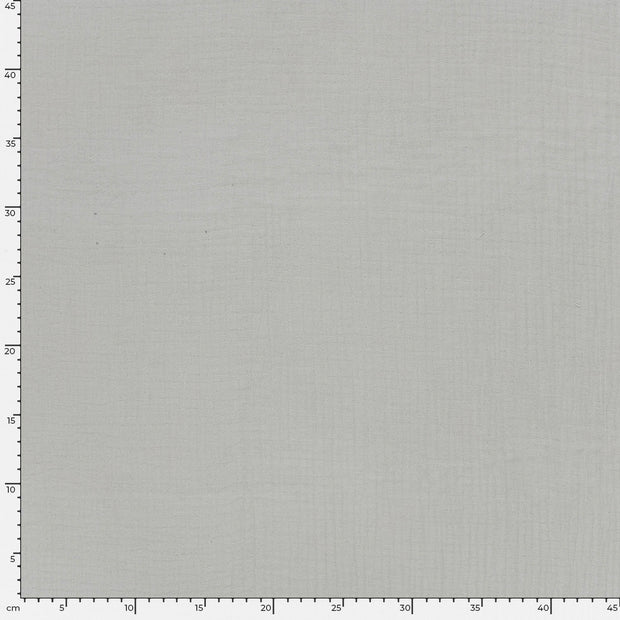 Triple Gaze tissu Unicolore Gris clair