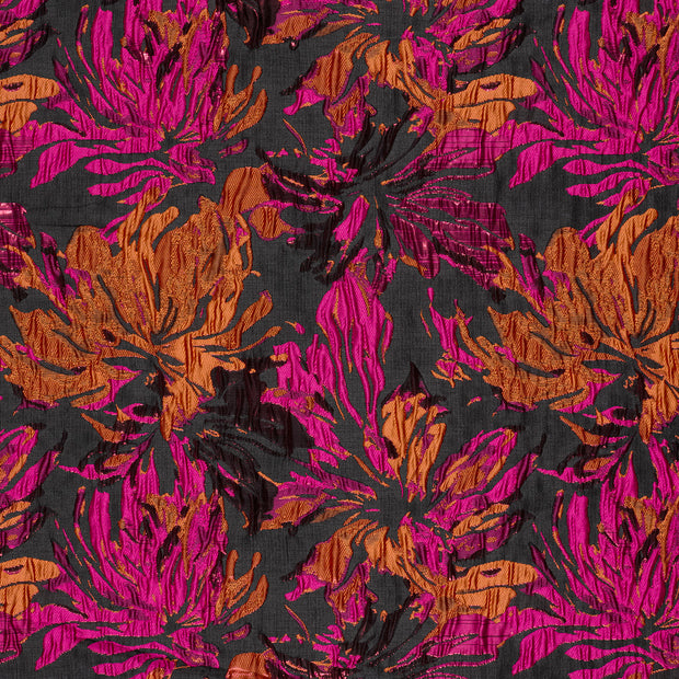 Jacquard fabric Fuchsia texturized 
