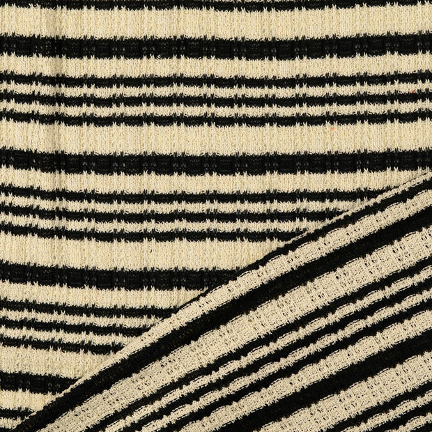 Heavy Knit fabrik schwarz 