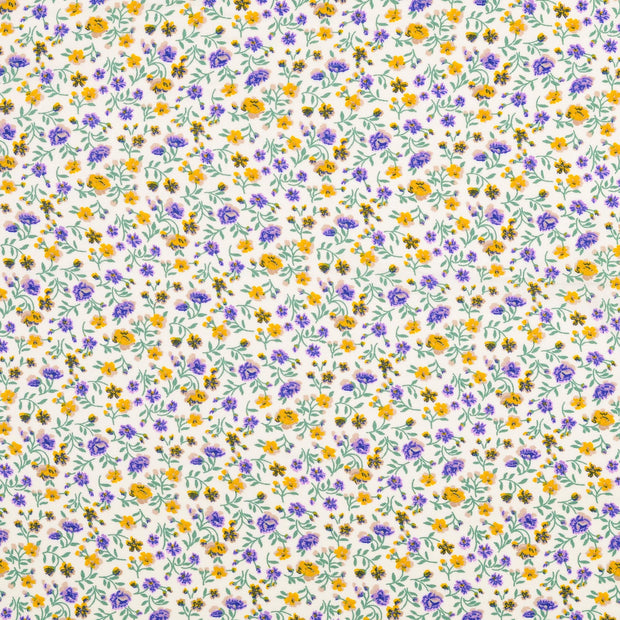 Viscose Poplin fabrik Blumen Mehrfarbig