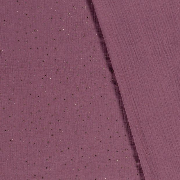 Muslin fabric Dots dew drops 