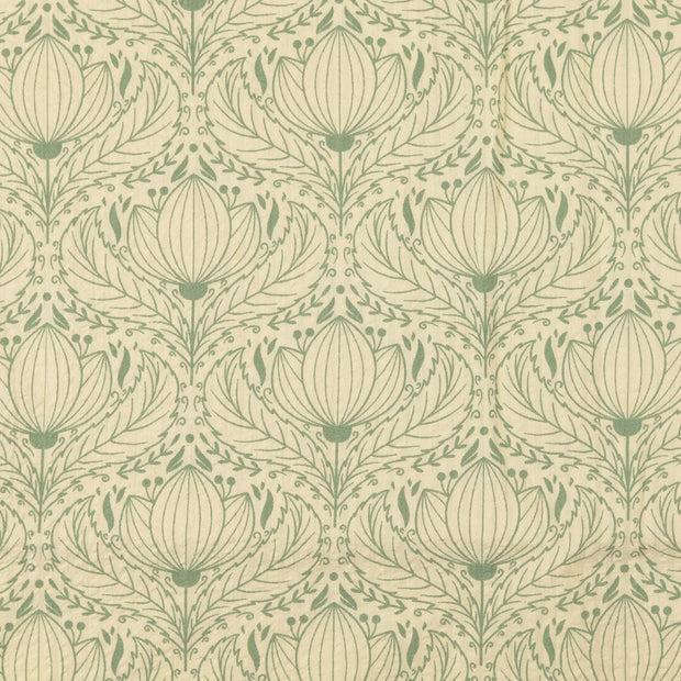 Seersucker tissu ornements Vert Olive
