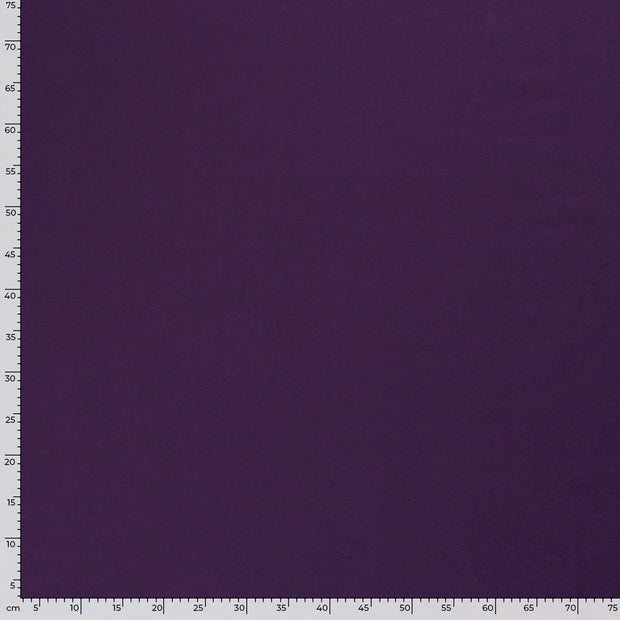French Terry fabrik Uni Aubergine