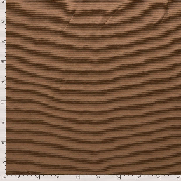 Ottoman jersey fabric Unicolour Camel