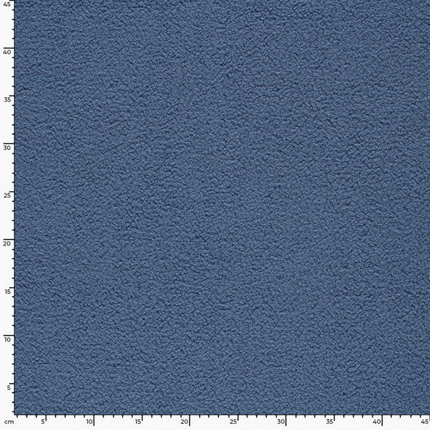 Teddy fabric Unicolour Steel Blue