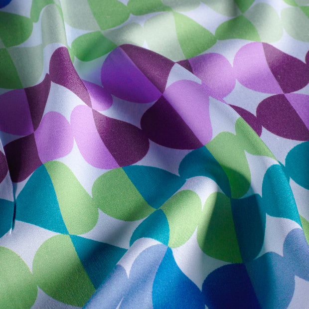 Viscose Satin tissu Bleu clair