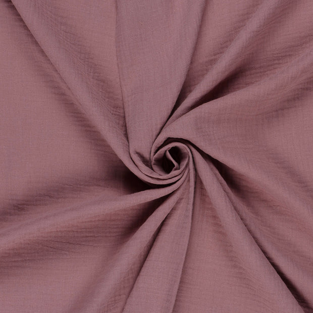 Muslin GOTS organic fabric Mauve 