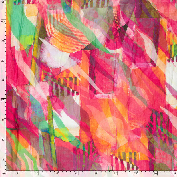  fabric Abstract Neon Fuchsia