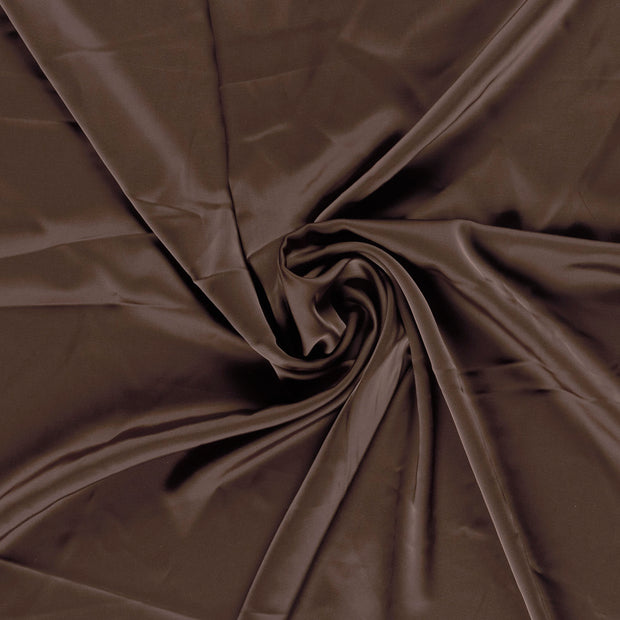 Satin fabric Dark Brown 