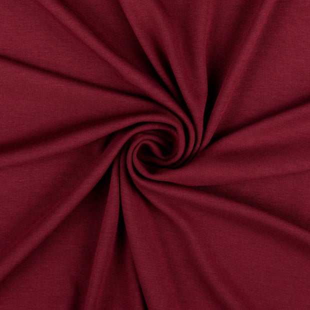 Jersey de Viscose tissu bordeaux 