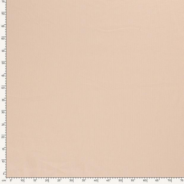 Rib Jersey fabric Unicolour Salmon