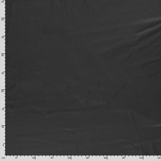 Satin tissu Unicolore Gris foncé