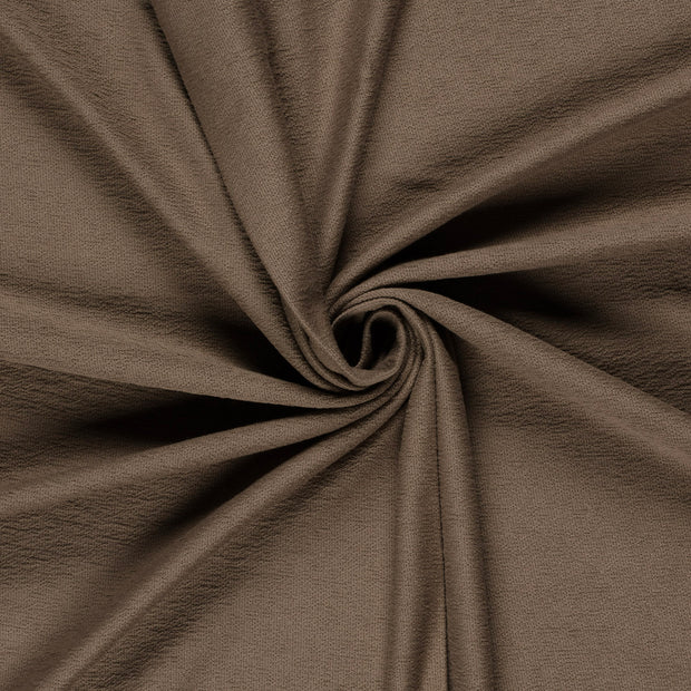 Terry Crepe fabric Brown Taupe 
