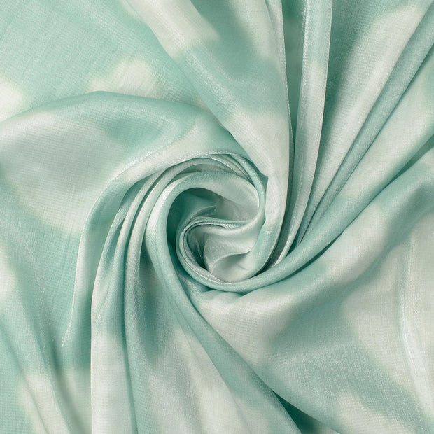 Viscose Satin fabric Turquoise 
