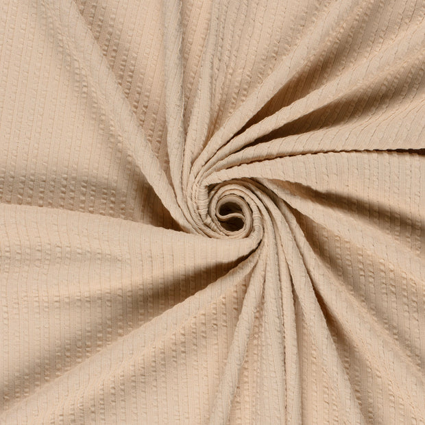 Rib Jacquard fabrik Beige 