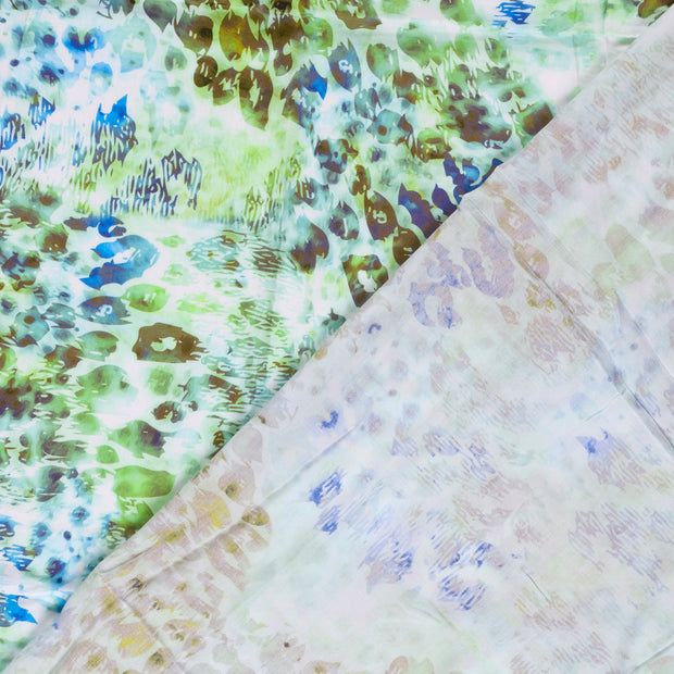 Viscose Poplin fabric Abstract printed 