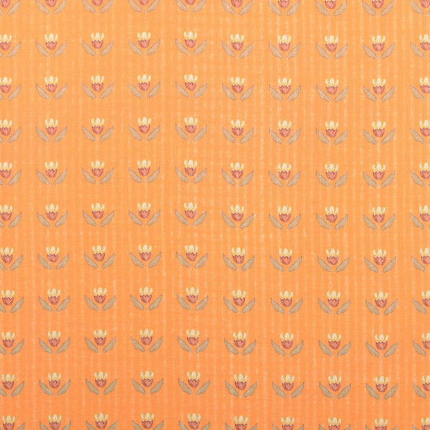 Baumwolle Popeline fabrik Blumen Beige