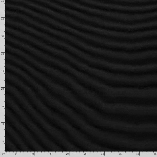 Ottoman Jersey fabrik Uni Schwarz