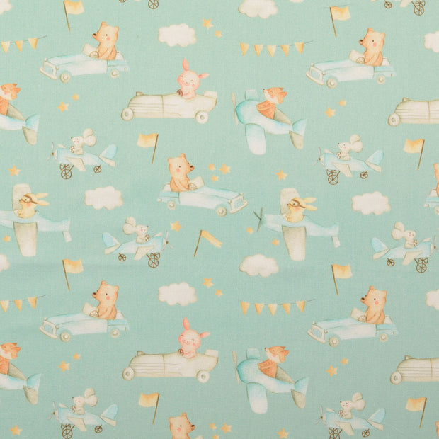 Fahnentuch fabrik Tiere mint