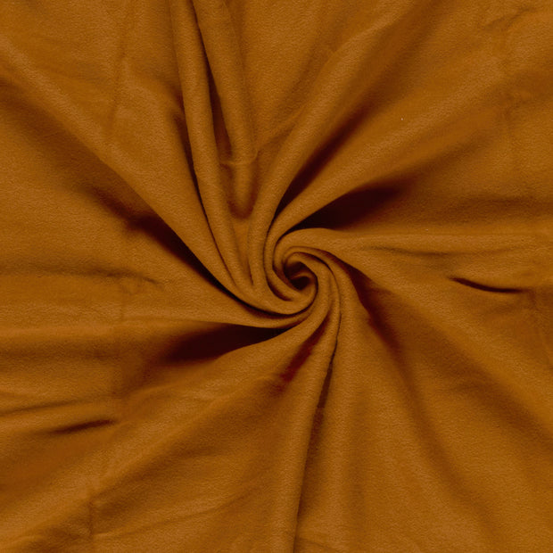 Cotton Fleece fabric Caramel brushed 