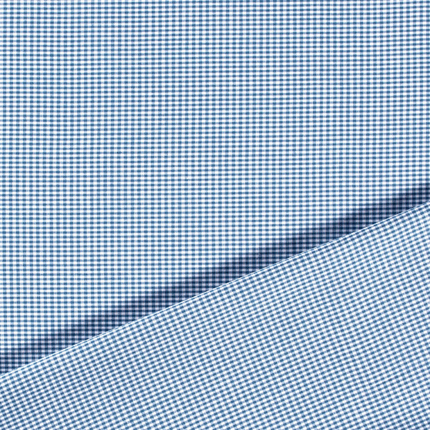 CO Popeline fabrik Jeans Blue garngefärbt 