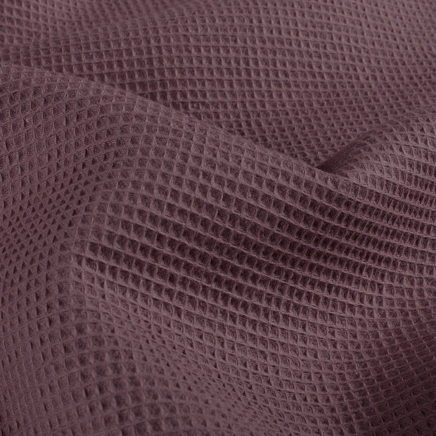 Waffelpiqué fabrik Uni Mauve