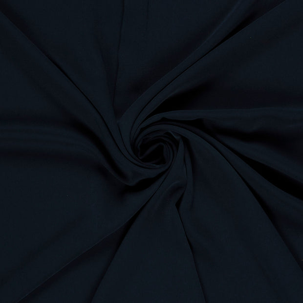 Crêpe tissu Bleu Marine peint 
