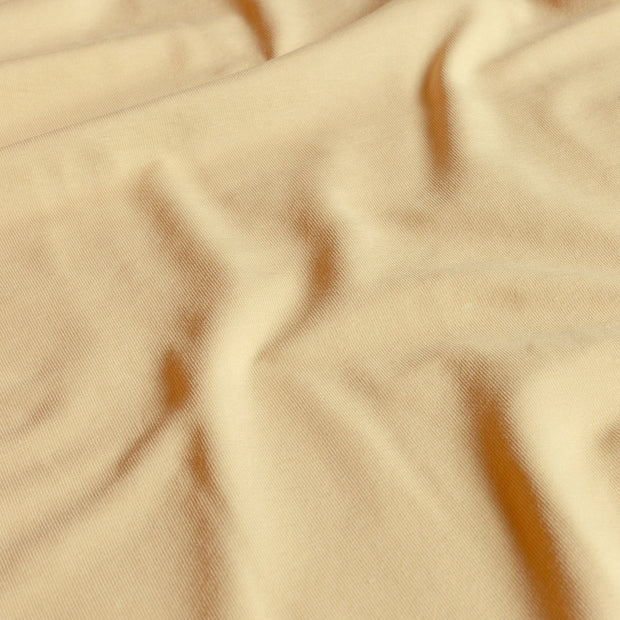 Jersey de Coton GOTS tissu Unicolore Camel