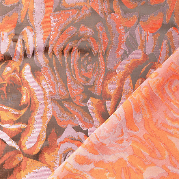 Jacquard fabrik Orange jacquard 