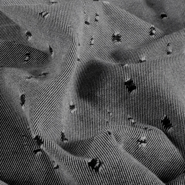 Jeans tissu Unicolore Noir