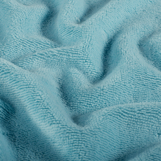 Polaire de Bambou tissu Unicolore Bleu Ciel