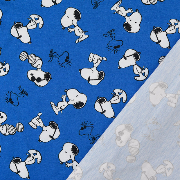 Jersey de Coton tissu Bleu clair 