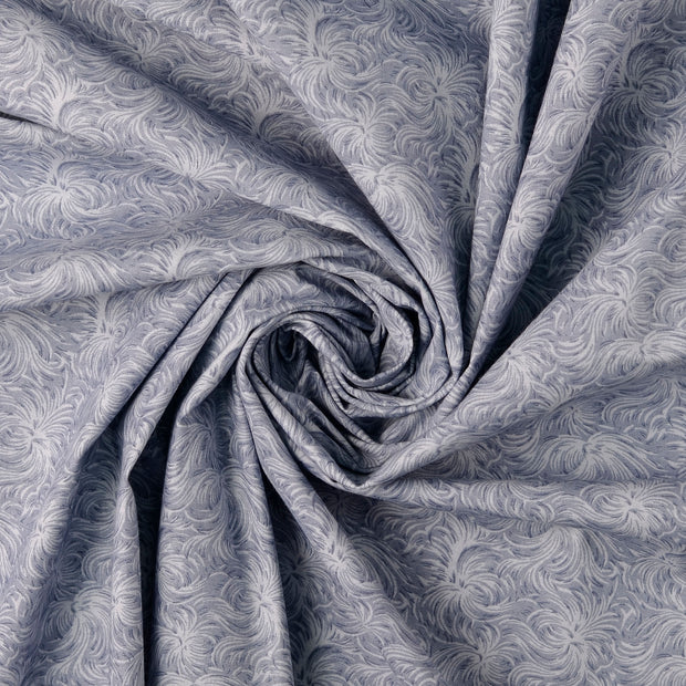 Popeline de Coton tissu Bleu clair 