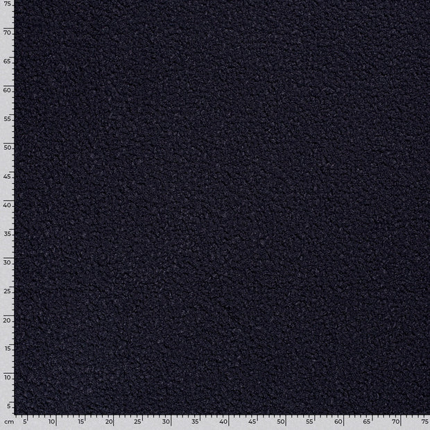 Bouclé fabric Unicolour Navy