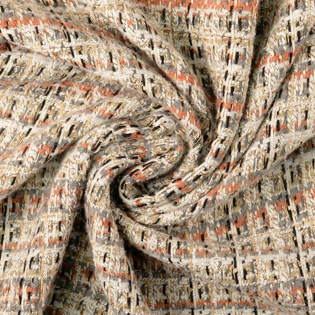 Bouclé tissu Abricot 
