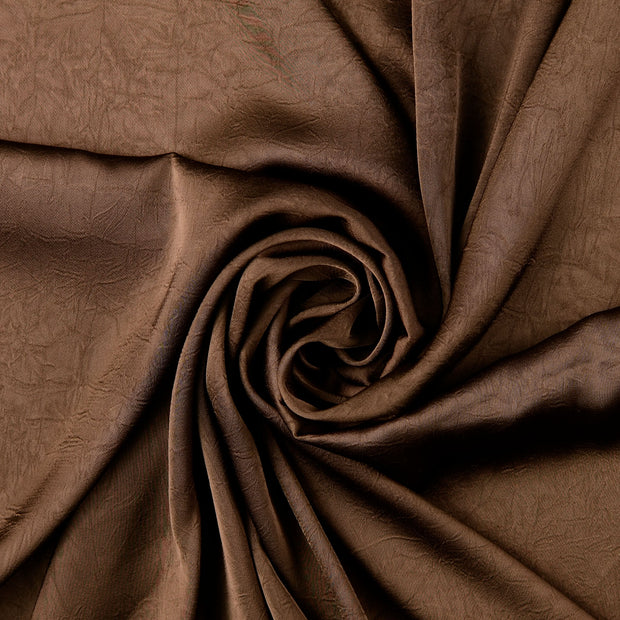 Satin tissu Marron 