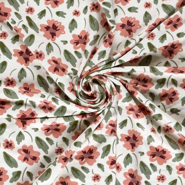 French Terry fabric Off White digital printed 